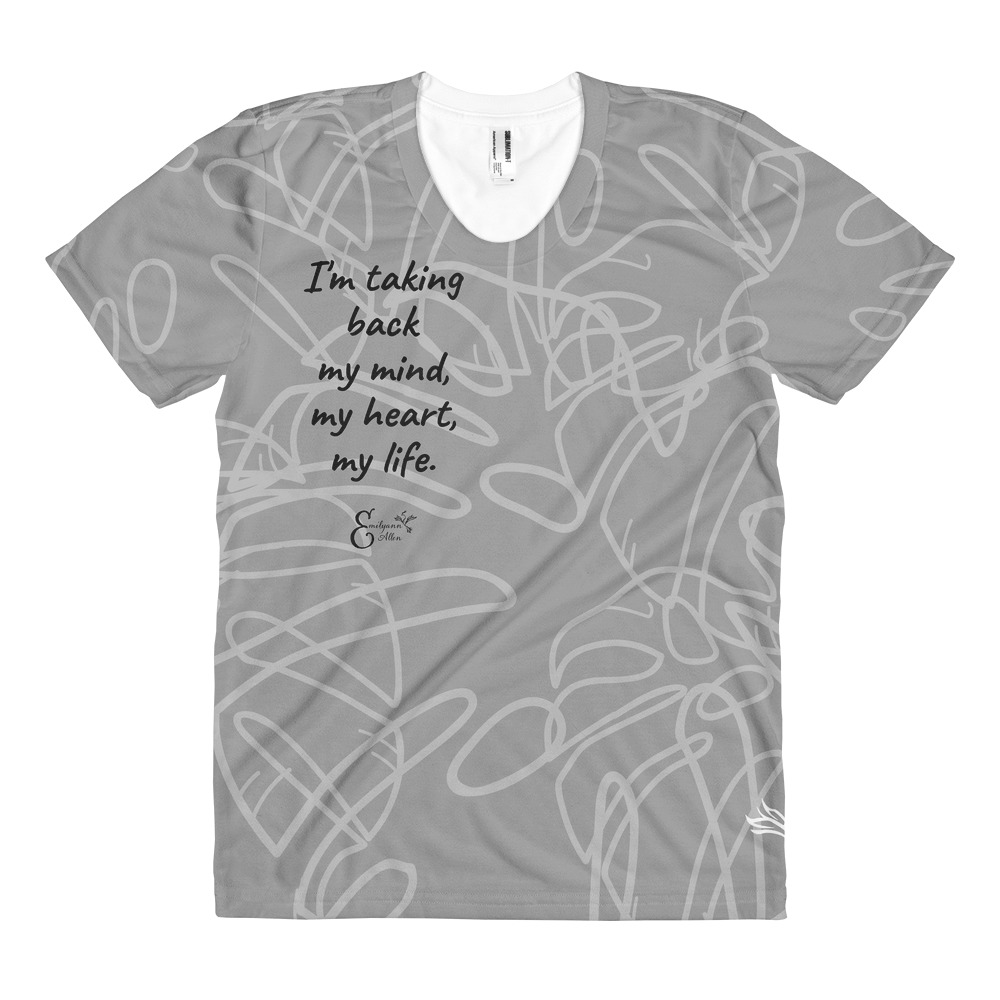 Download Women's All-Over Print Sublimation T-Shirt - Life Quote ...